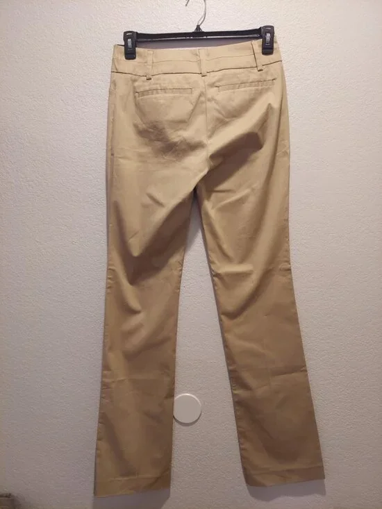 New York & Company 7th Avenue Design Studio Pants Women’s 4 Tall Khaki - Picture 7 of 12